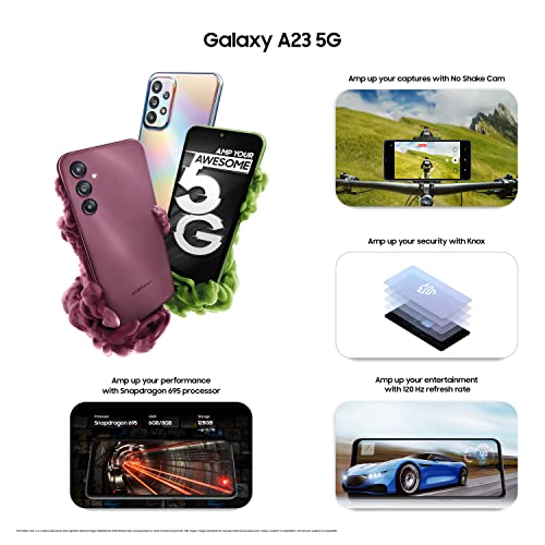 Samsung Galaxy A23 5G, Light Blue (6GB, 128GB Storage) with Offer