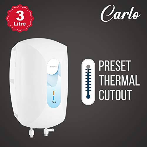 Havells Carlo 3 Litre 3000 kw Instant Water Heater (White Blue)