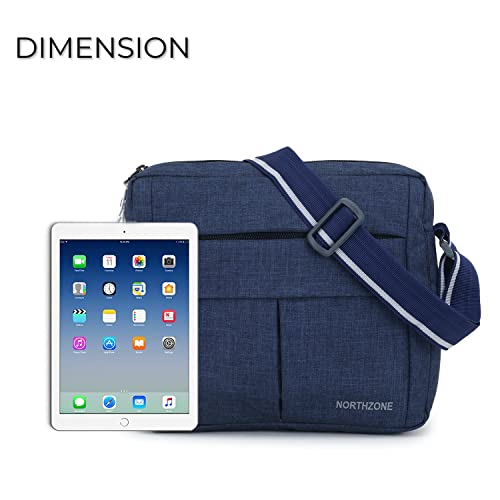 NORTH ZONE Northzone Sling Cross Body Travel Office Business Messenger One Side Shoulder Pouch Bag Money Bag for Men and Women (Navy Blue)