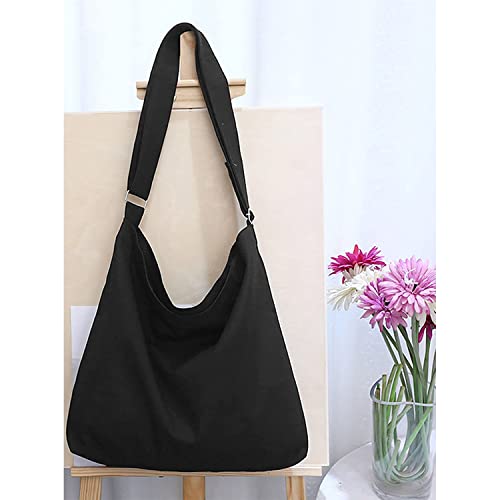 Lify Women s Retro Large Size Canvas Shoulder Bag Hobo Crossbody Handb