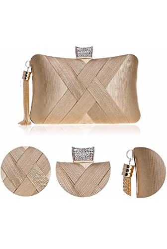 TOOBA Girl's Tassle Clutch (Golden Curve)