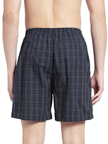 Jockey 1223 Men's Super Combed Mercerized Cotton Woven Checkered Boxer Shorts with Side Pocket (Pack of 2)_Multi Colour Check01_L