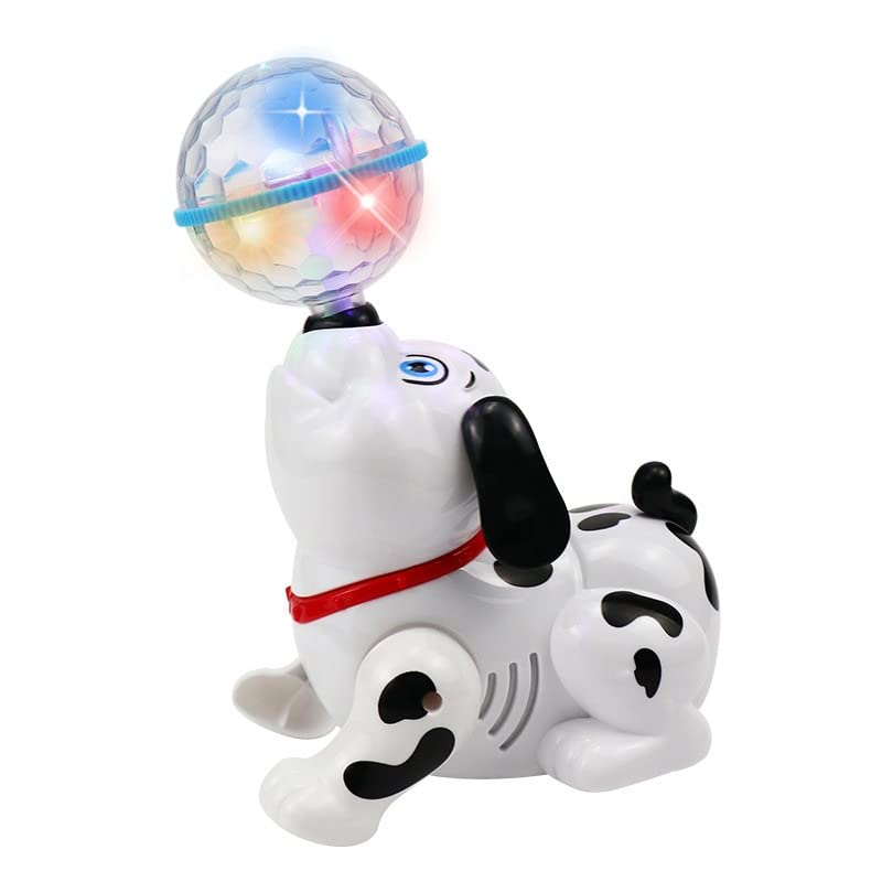 TEC TAVAKKAL Bump and Go Dancing Dog with Music, Flashing Lights - Sound & Light Toys for Small Babies | Best Gift for Toddlers