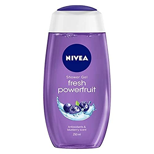 NIVEA Fresh Power Fruit 250ml Body Wash| Shower Gel with Real Fruit Extracts| Pure Glycerin for Instant Soft & Summer Fresh Skin|Microplastic Free |Clean, Healthy & Moisturized Skin