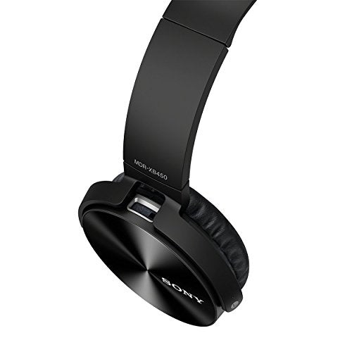 Sony Extra Bass MDR-XB450AP On-Ear Wired Headphones with Mic (Black)