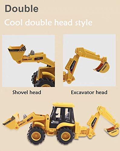 Brand Conquer Plastic Construction Realistic Engineer Vehicle Pushdozer Excavator Bulldozer Construction Toys Truck Machine for Kids Yellow