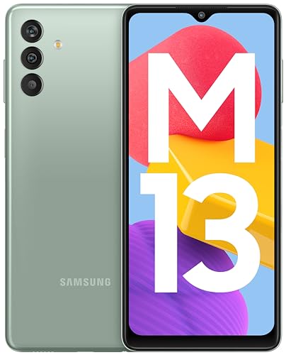 Samsung Galaxy M13 (Aqua Green, 6GB, 128GB Storage) | 6000mAh Battery | Upto 12GB RAM with RAM Plus