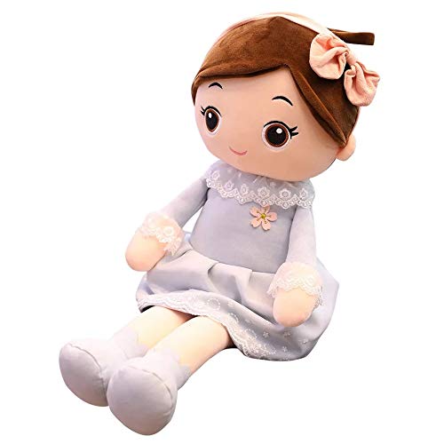 SCOOBA Super Soft 40cm Height Stuffed Girl Doll - Polyfill Washable Cuddly Soft Plush Toy - Helps to Learn Role Play - 100% Safe for Kids (Random Color Will be Send)