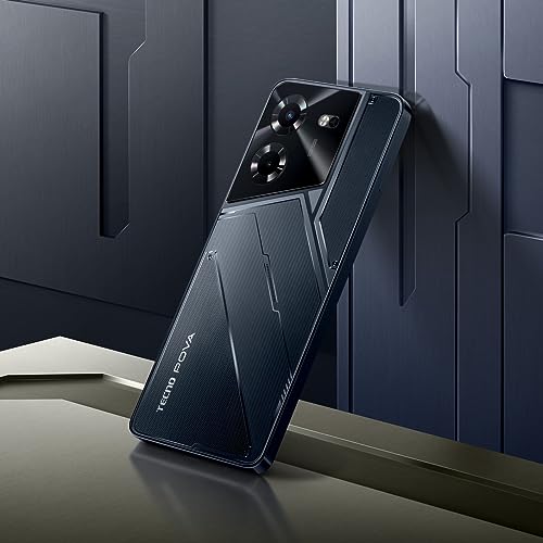 TECNO Pova 5 (Mecha Black, 8GB RAM,128GB Storage) | Segment 1st 45W Ultra Fast Charging | 6000mAh Big Battery | 50MP AI Dual Camera | 3D Textured Design | 6.78”FHD+ Display