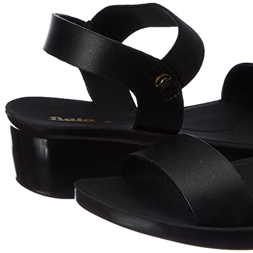 Bata AERIAL SANDAL Women Black Sandal UK 5 (6616603)