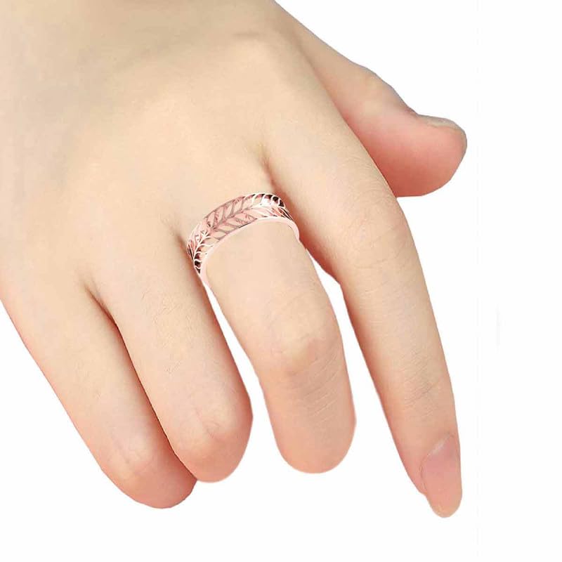 DISHIS 14k(585) Rose Gold Diamond Ring for Women 1031