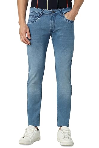 Peter England Men's Skinny Jeans (PJDNPSKPJ36125_Navy