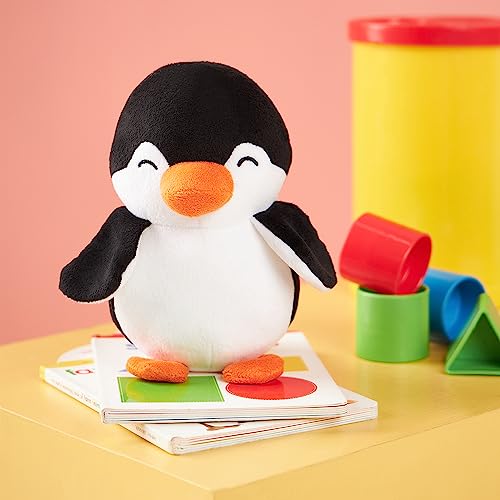 Amazon Brand - Jam & Honey Penguin, Plush/Soft Toy for Boys, Girls and Kids, Super-Soft, Safe, Great Birthday Gift (Black and White, 17 cm)