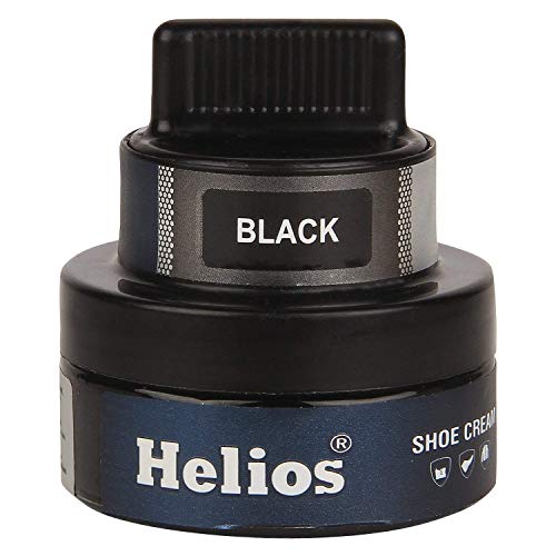 Helios Coloured Shoe Cream - 48 GM with Applicator (Black)