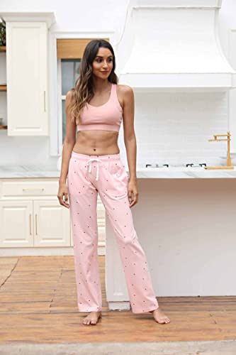MNOP Women's Premium Cotton Pyjama Pant With Pockets