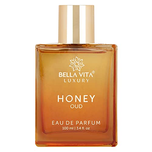 Bella Vita Luxury Honey Oud Eau De Parfum Unisex Perfume for Men & Women with Patchouli, Vanilla, Bergamot | Floral, Spicy EDP Fragrance Scent, 100 Ml