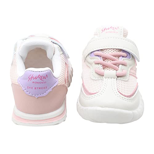 Hopscotch Girls Mesh Solid Athletic Shoes in Pink Color, UK:11.5 (HIL-4360243)