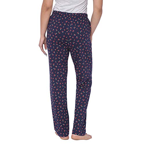Real Basics Women's Cotton Printed Pyjama pack of 2(RB-W-PJ-S-P2-CoffeeCherryMulticolorS)