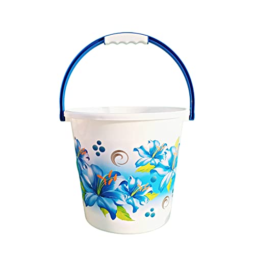Epic - 25 Liter Unbreakable Strong Plastic Bathroom Bucket & Mug 1 Liter (Blue)