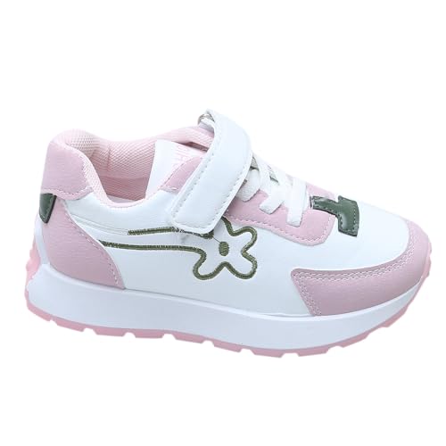 Hopscotch Girls PU Text Print Athletic Shoes in Pink Color, UK: 14 (XZY-4575295)