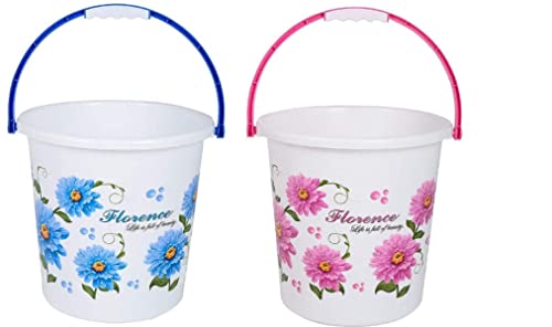 Regalo Plastic Bucket 5Ltr Bucket -Small (Packof2)