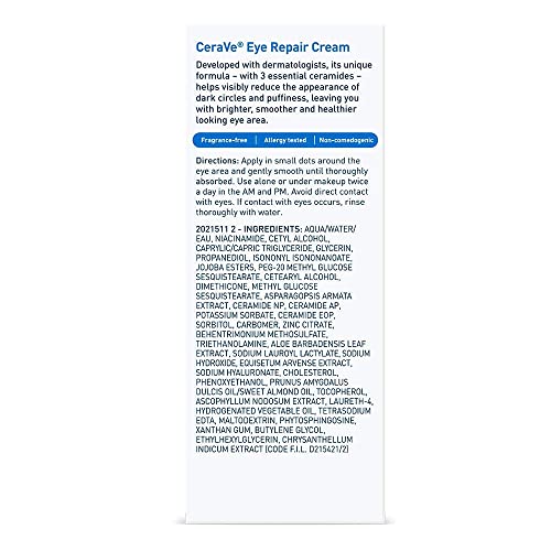 CeraVe Eye Repair Cream, 14.2 g