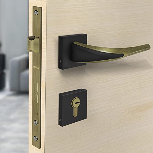 Plantex Heavy Duty Door Lock - Main Door Lock Set with 3 Keys/Mortise Door Lock for Home/Office/Hotel (7026 - Brass Antique)