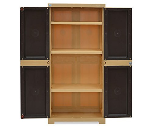 Nilkamal Freedom Mini Medium (FMM) Plastic Cabinet for Storage| Space & Clothes Organizer| Shelves| Cupboard| Almari| Wardrobe| Living Room| Adult & Kids| Multipurpose for Home Kitchen & Office