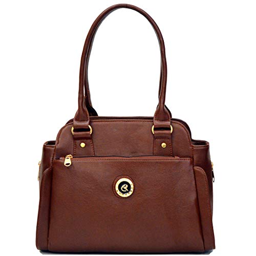 INKDICE Brown Women's Handbag Office Casual Purse Shoulder Bag (NMLDBR)