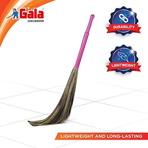 Gala King Kong Grass Floor Broom - Pack Of 1, Red