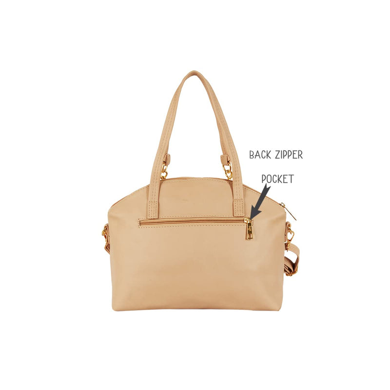 Baggit Women's Bowling Handbag - Medium (Beige)