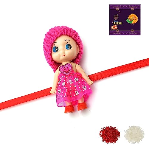 RA-Rock Woolan Dall Rakhi for Kids Little Sister Girls| Rakshybandhan