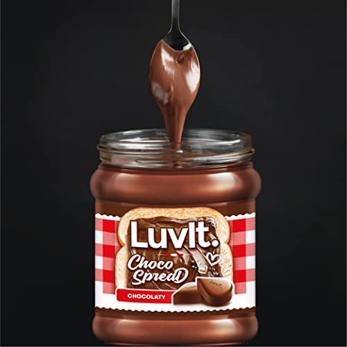 LuvIt. Choco Spread | Smooth & Delicious | Made with Cocoa | Best for Chocolate Bread, Cakes, Shakes, Dosa, Roti | Pack of 5-310g Each