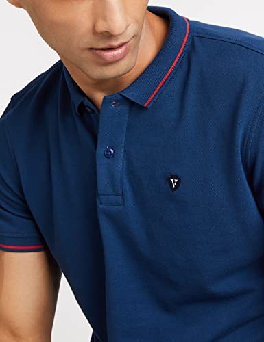 Van Heusen Men's Regular Fit Polo T-Shirt (VSKP517S011419_Nautical M)