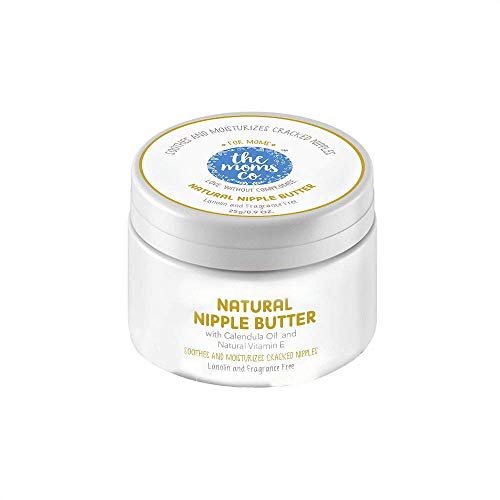The Moms Co. Natural Nipple Butter| Soothing & Moisturizing Nipple Cream for Sore, Cracked NipplesI Nipple Cream for Breastfeeding with Kokum Butter & Calendula 25g