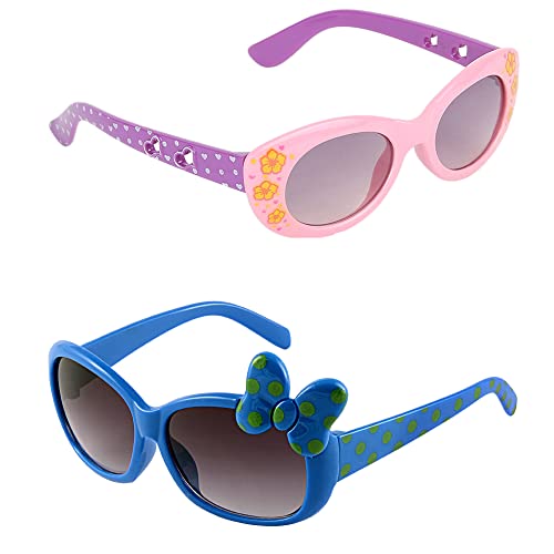 Amour UV Protected combo pack of 2 Sunglasses for Kids 3-8 years SUN36-combo-94A-PKPU-16G-BL