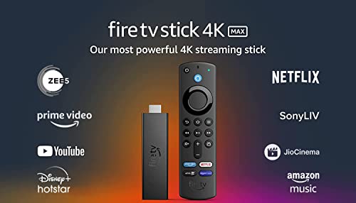 Fire TV Stick 4K Max streaming device, Wi-Fi 6, Alexa Voice Remote (includes TV controls)