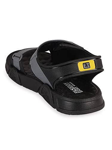 PASSION PETALS Colourblocked Sandals For Kids Baby Boys and Girls Sandals For Your Kids For Comfortable Wear (Yellow 5 Years - 5.5 Years)