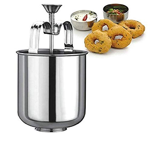 kriya Stainless Steel MEDUVADA Maker for Perfectly Shaped & Crispy Medu Vada, Hygienic Without Any Hassle.