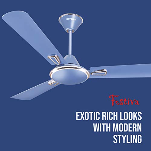 Havells Festiva 1200mm Dust Resistant Ceiling Fan (Ocean Blue)