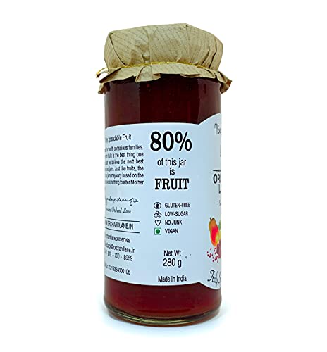 Orchard Lane Highest fruit content Mixed Fruit jam- LOW SUGAR | No Artificial Colours or Preservatives | Only 13 calories a serving | HEALTHY JAM for kids 280 gm