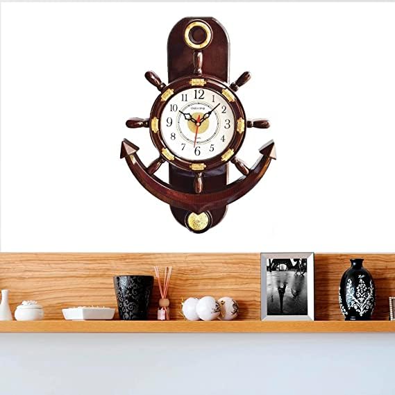 GOT DREAMS Wall Clock with Moving Pendulum (Cherry)