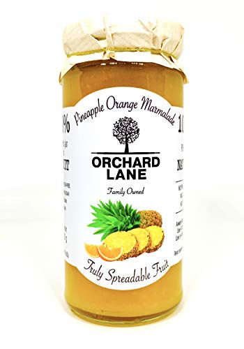 Orchard Lane 80% Fruit- Pineapple Orange Marmalade- Low Sugar, No Preservatives- 280 gm