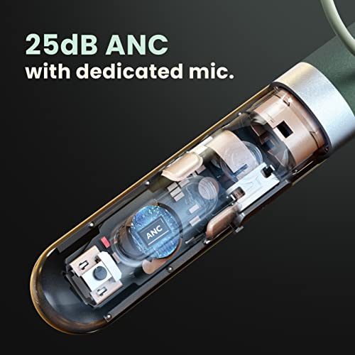 Boult Audio Curve ANC Wireless in Ear Wireless Earphones with 25dB Active Noise Cancellation, ENC Mic, 30H Playtime, 60ms Low Latency Mode, Dual Pairing, Type-C Fast Charging (10mins=10Hrs) (Black)