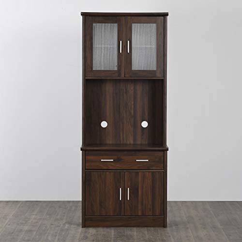 Home Centre Lewis Buffet Hutch - Brown (Engineered Wood)