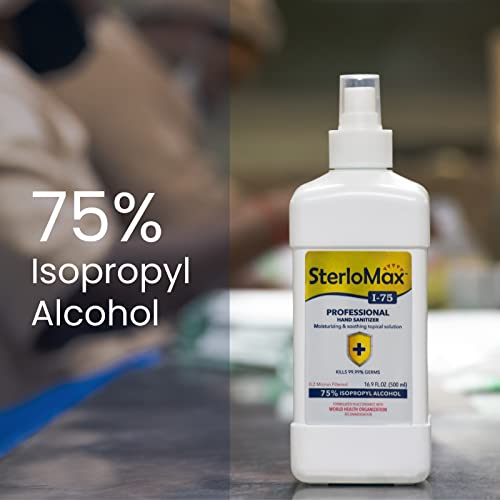 SterloMax 75% Isopropyl Alcohol-based Hand Rub Sanitizer and Disinfectant 500 ml -Pack of 2