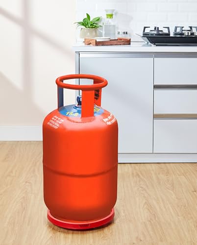 Amazon Brand - Solimo LPG Gas Cylinder Trolley (Red)