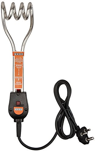 Usha Immersion Heater (2410) 1000-Watt with Shock Protection (Silver)