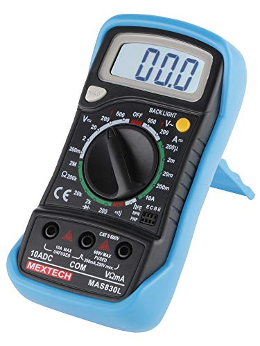 MEXTECH Battery Powered Mas830l 3 Digit, 1999 Counts, 600 Ac/dc Voltage Digital Multimeter