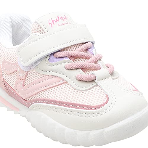 Hopscotch Girls Mesh Solid Athletic Shoes in Pink Color, UK:11.5 (HIL-4360243)